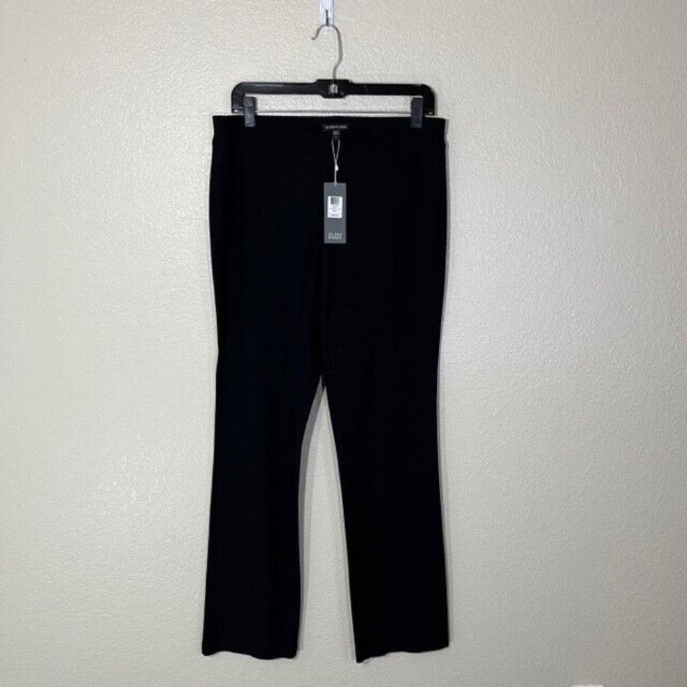 NWT Eileen Fisher Boot Cut Black Pant Size M